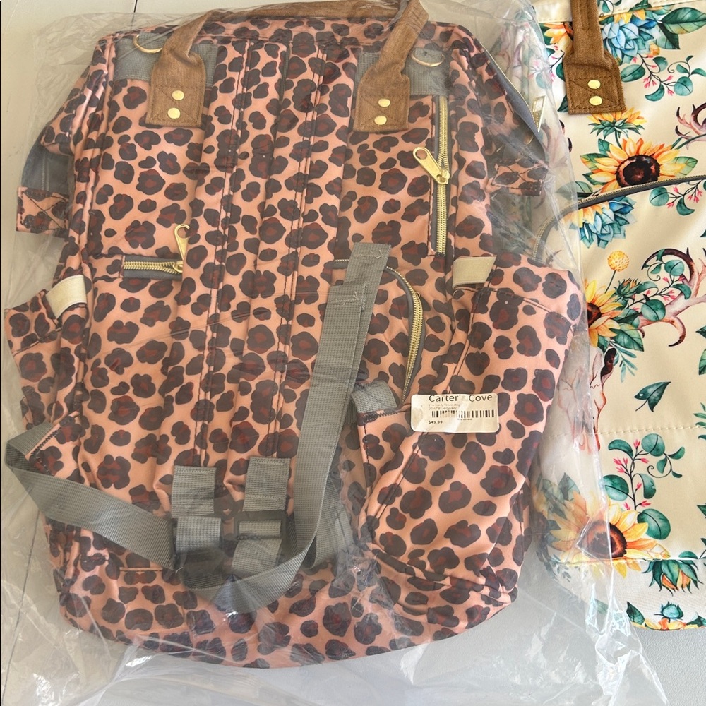 Leopard Print Backpack - Picture 2 of 3